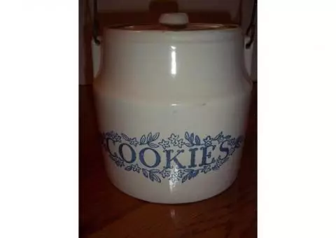 cookie jar crock, bean pot crock, Spanky's fishbowl from 70's Aggieville